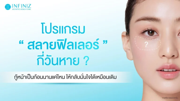 โปรแกรมสลายฟิลเลอร์กี่วันหาย? กู้หน้าเป็นก้อนนานแค่ไหน ให้กลับมั่นใจได้เหมือนเดิม 2 โปรแกรมสลายฟิลเลอร์กี่วันหาย